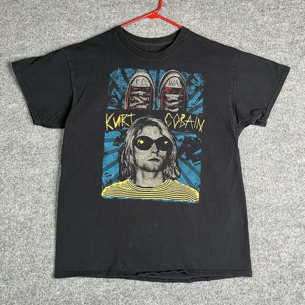 Kurt Cobain‎ The End Of Music 2012 Sneaker Graphic Merch T-Shirt Large Y2K